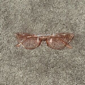 Transparent Pink Cat-Eye Sunglasses - Women Accessories